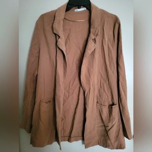 Woman's Open Front Blazer Size L